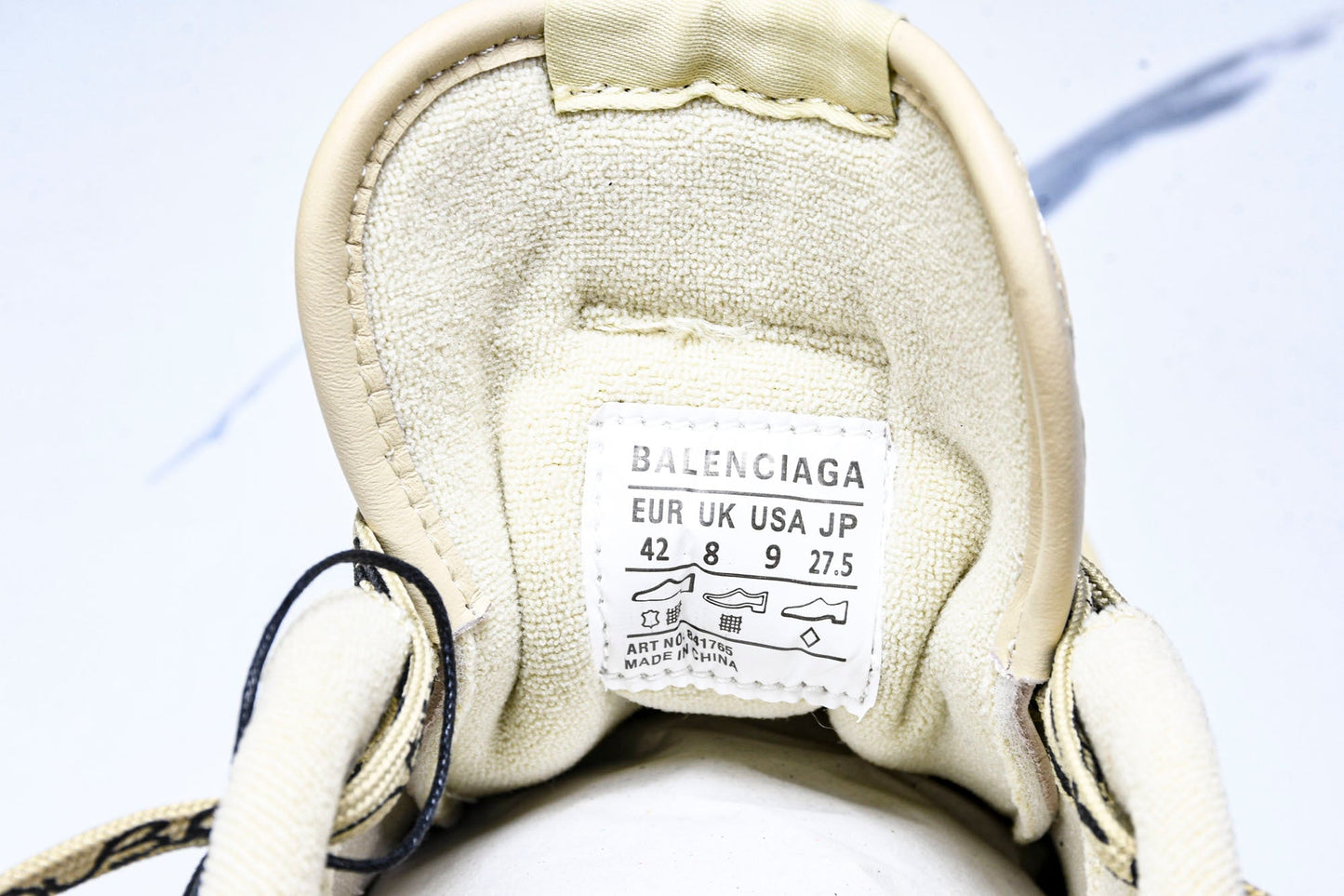 Вalenciaga Hamptons Worn-Out Sneaker 'Beige'
