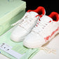 Off-White Out Of Office OOO Low Top "For Walking - White Red
