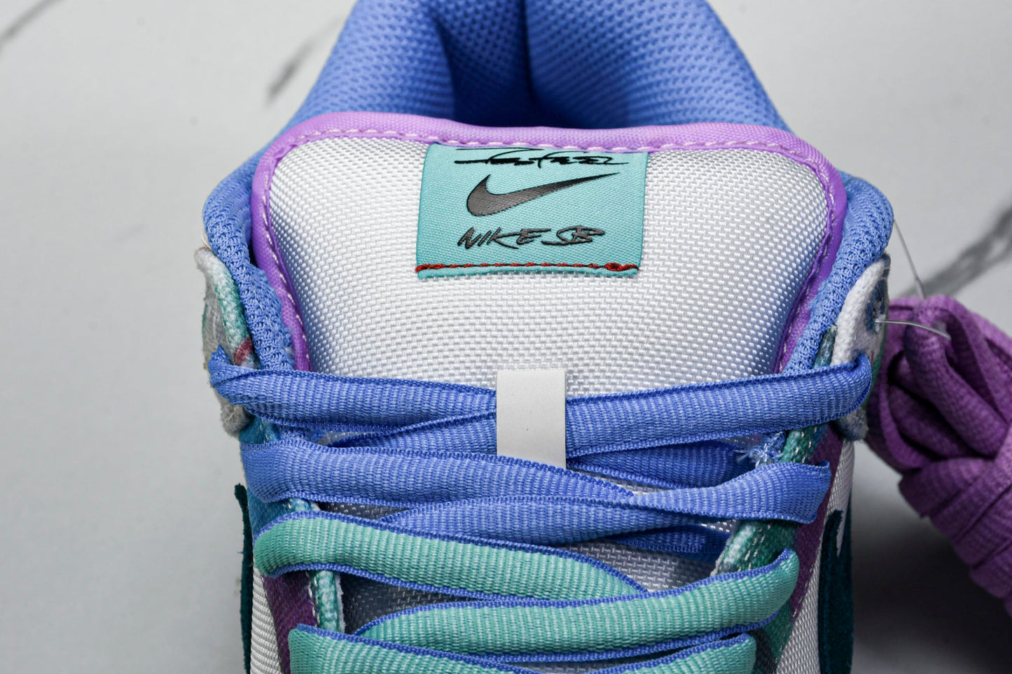 SB Dnk Low x Futura Laboratories 'Bleached Aqua' - UK W 3.5 (M 4) / US W 6 (M 4.5) / EU 36.5