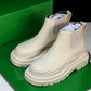 Вottega Veneta Tire Ankle Chelsea Boots 'Sea Salt'