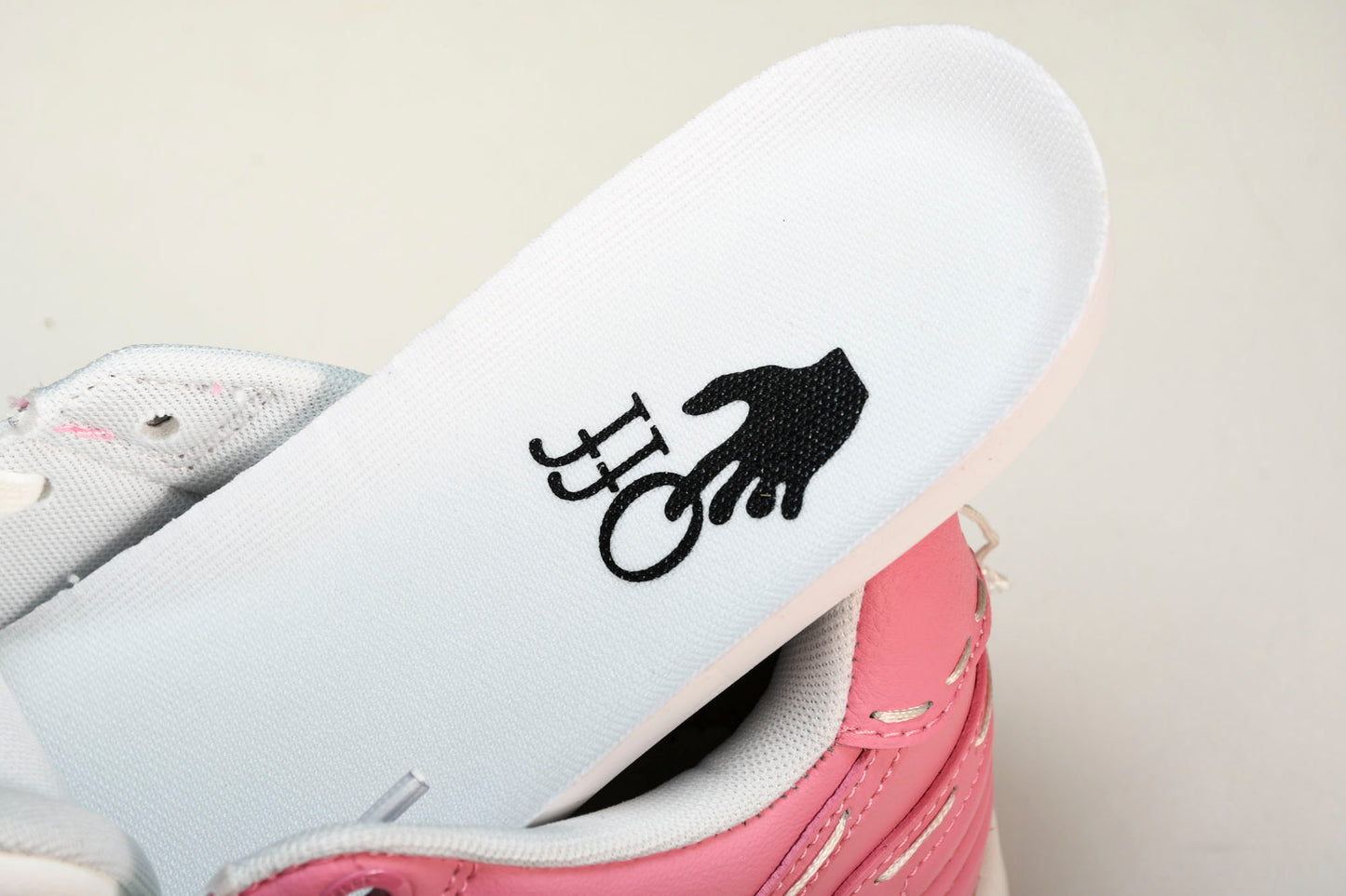 Off-White Out Of Office OOO Low Top 'Sartorial Stitching - Pink White'