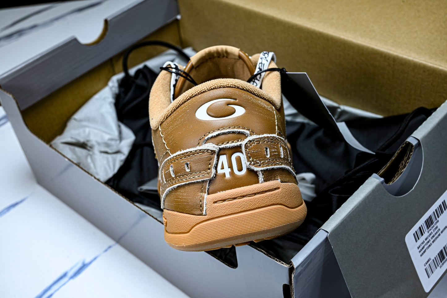 Вalenciaga Hamptons Worn-Out Sneaker 'Camel Brown'