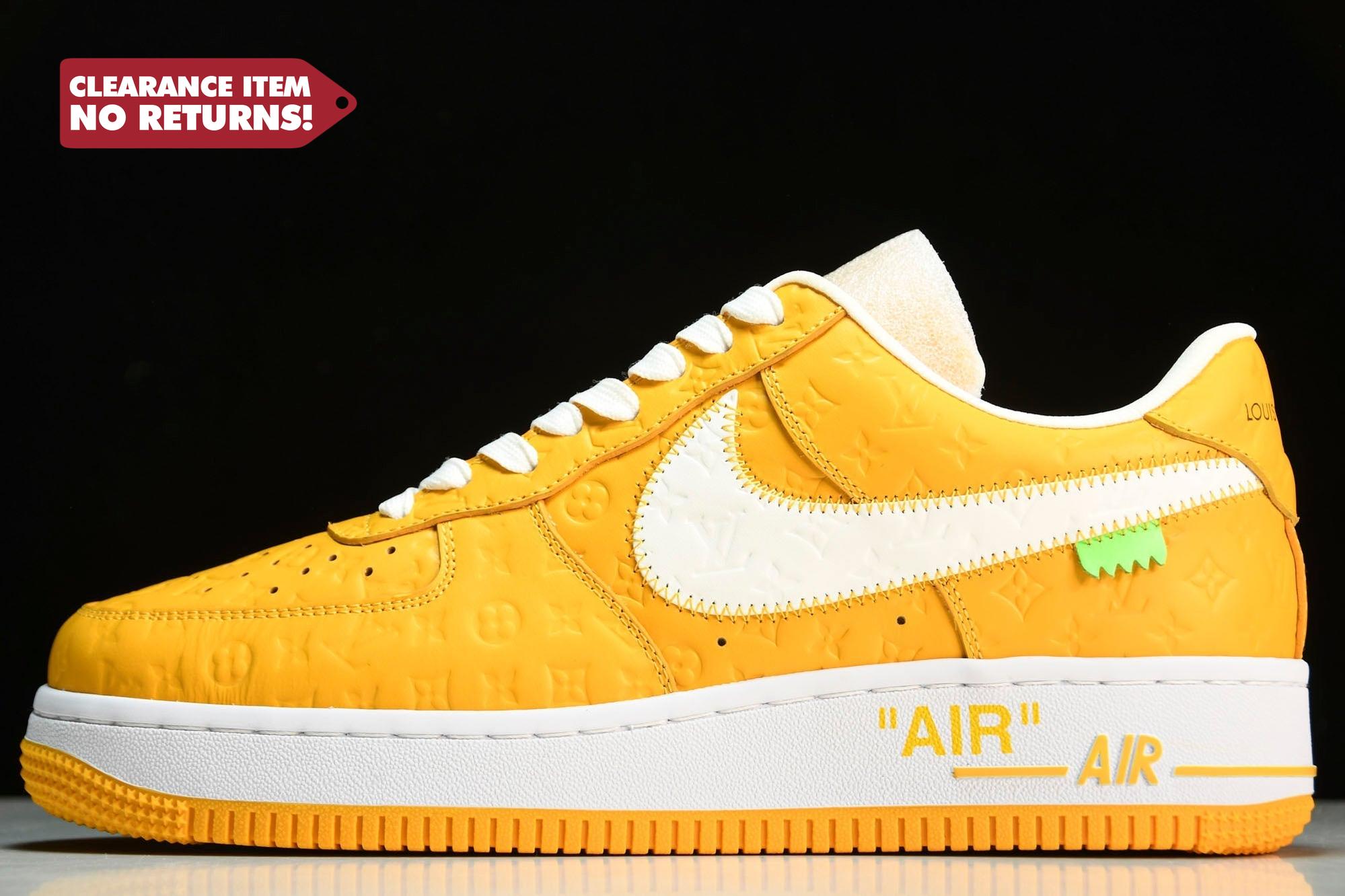 Louis Vuittоп x AF1 by Virgil Abloh 'Yellow' - UK 6 / US 7 / EU 41