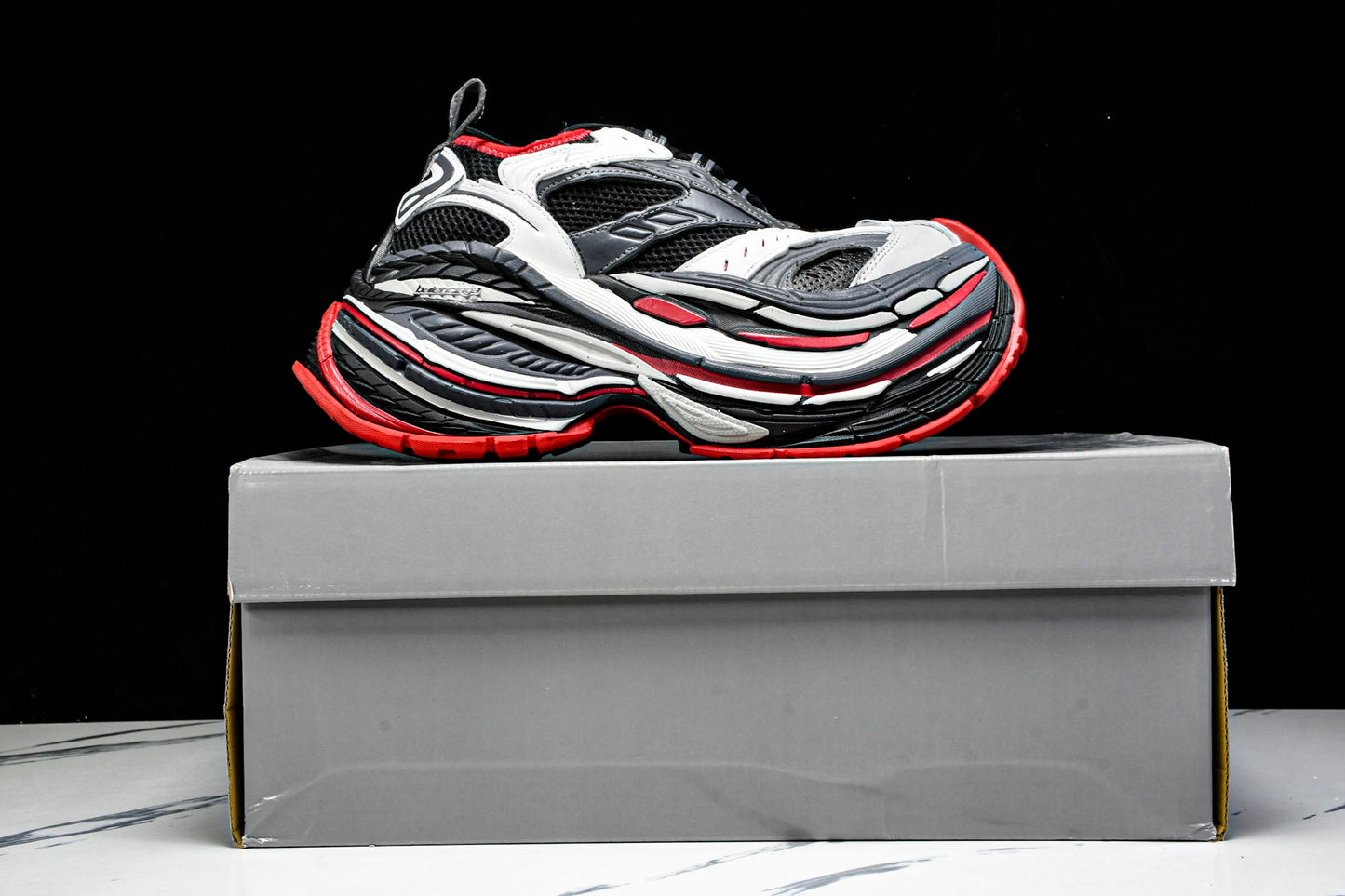 Вalenciaga Platform Sneaker 'Black Grey Red'