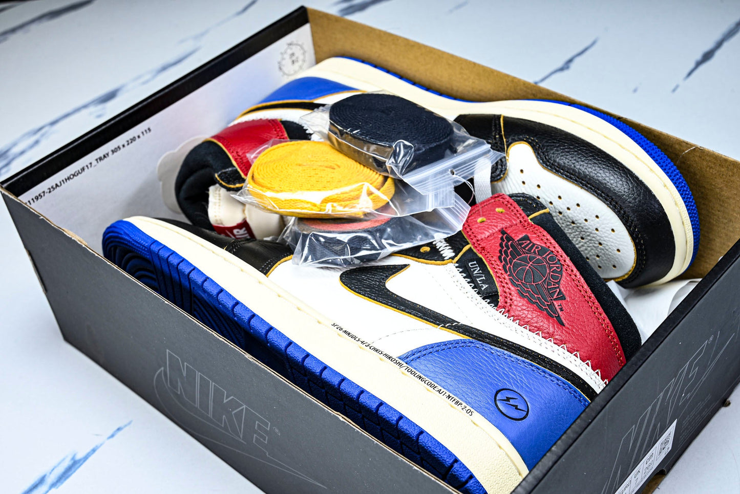 Union LA x Fragment x AJ1 Retro High 'Varsity Red Sport Royal'
