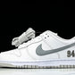 SB Dnk Low x Supreme 94 White Metallic Silver