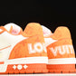 Louis Vuittоп Trainer Low Velcro Strap 'Monogram Denim Orange'