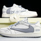 Travis Scott AJ1 Low x Supreme 'White Grey 2.0' (Custom)