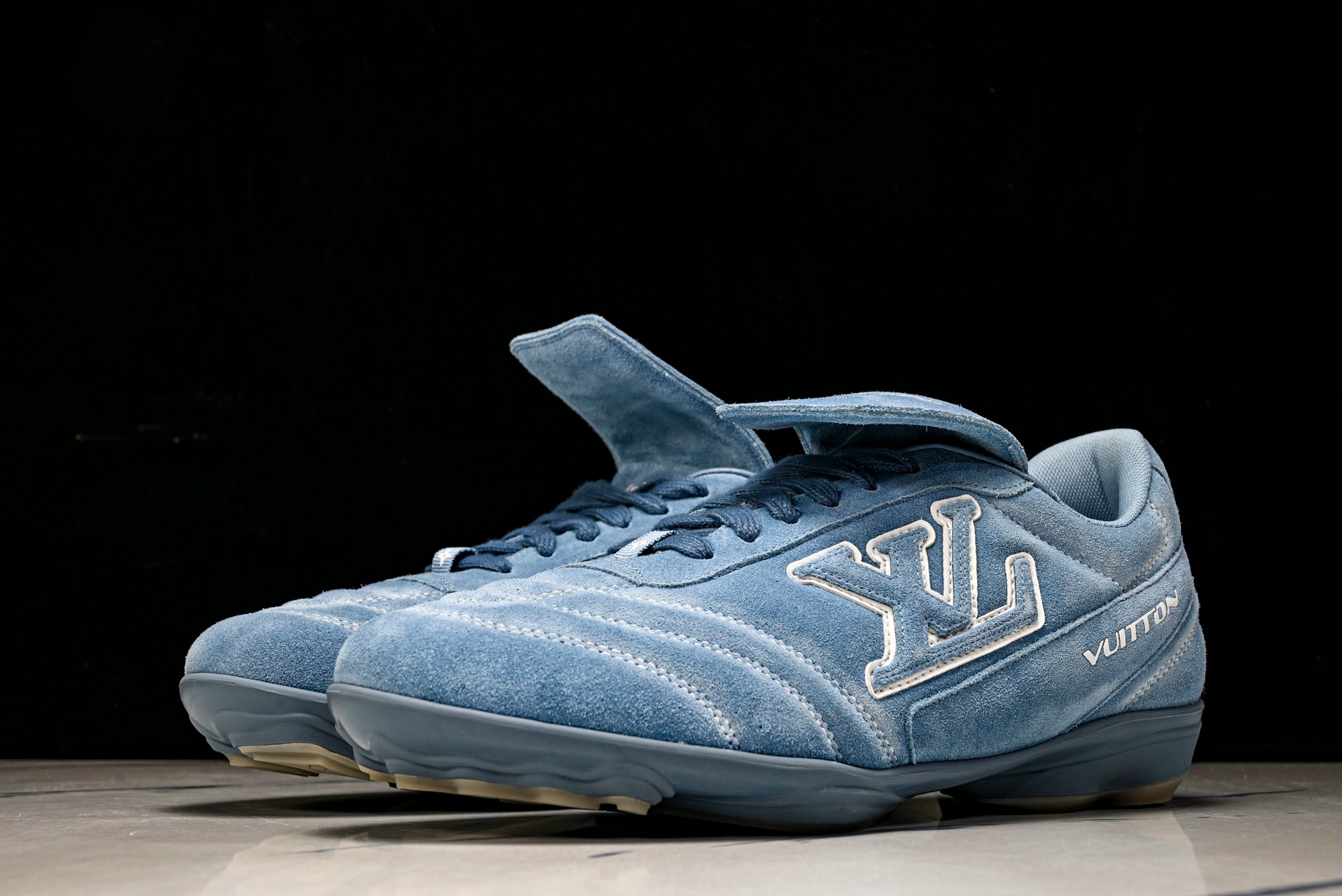 Louis Vuittоп Footprint Football Sneaker 'Blue Suede'