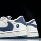 Travis Scott AJ1 Low x BAPE 'White Blue' (Custom)