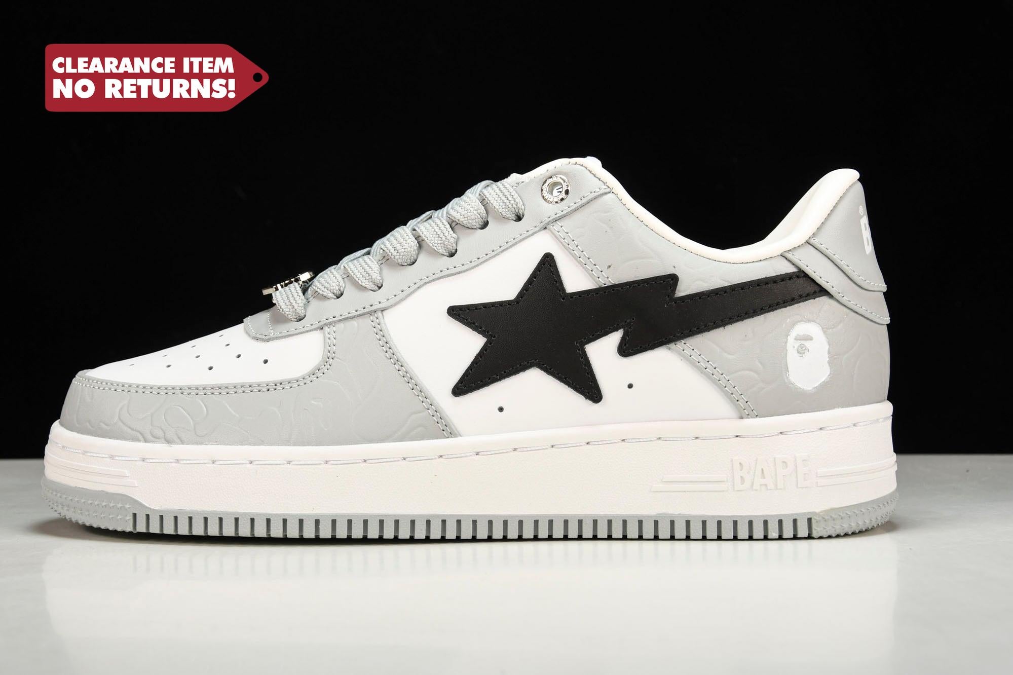 A Bathing Ape Bape Sta ‘Grey Black’ - UK 7 / US 8 / EU 41