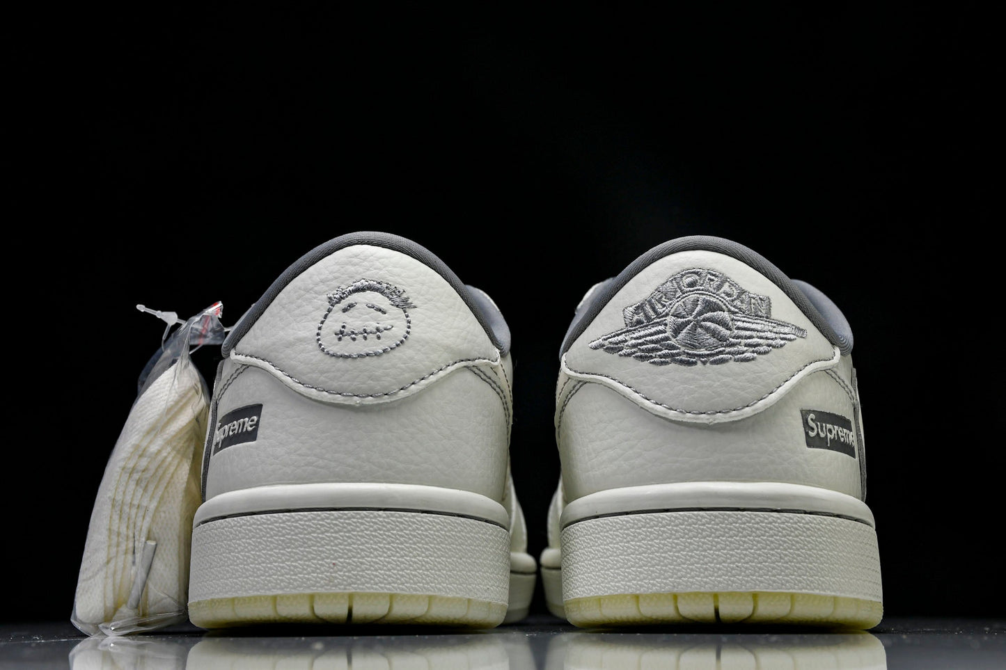 Travis Scott AJ1 Low x Supreme 'White Grey 3.0' (Custom)