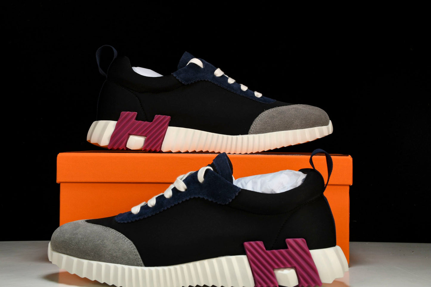 Нermès Bouncing Sneaker 'Noir Bordeaux'