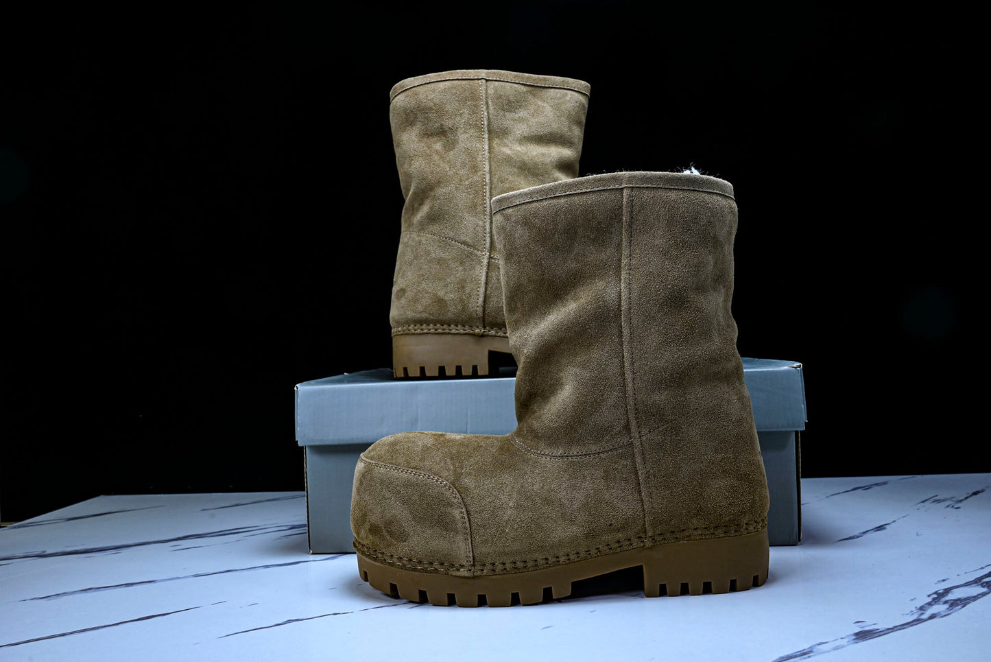 Вalenciaga Alaska Fur Boot 'Brown'