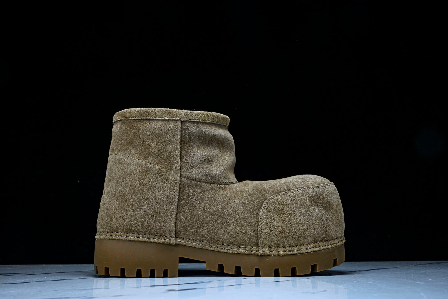 Вalenciaga Alaska Fur Low Boot 'Brown'