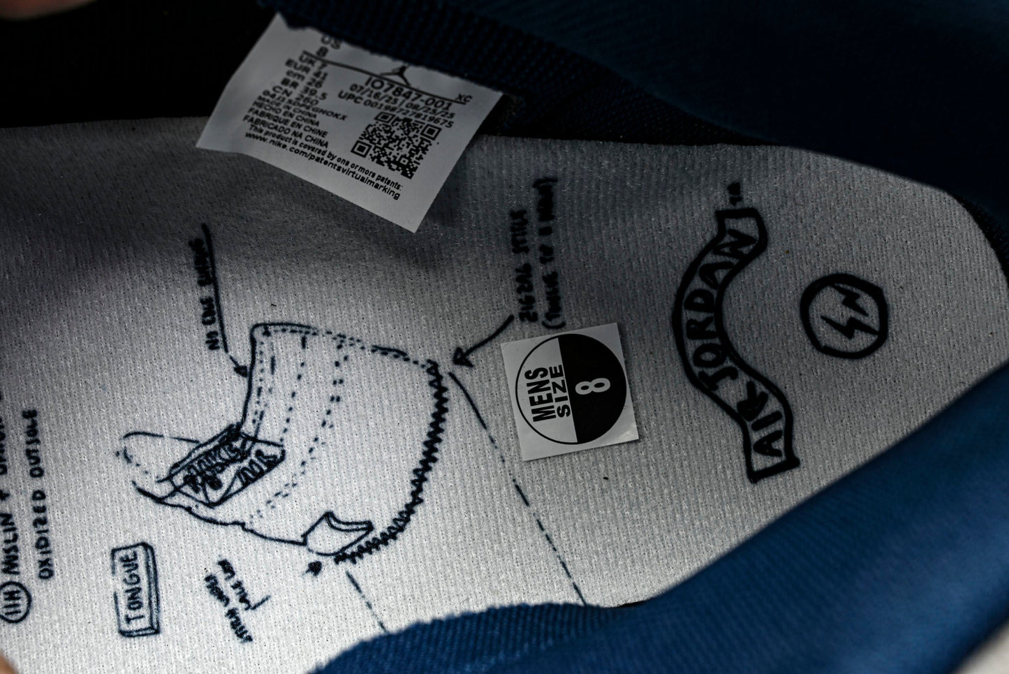 Union LA x Fragment x AJ1 Retro High 'Black Sport Royal'