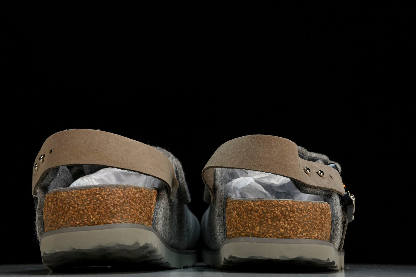 Birkenstock x D1or Tokio Mule Felted Wool 'Grey' - UK 6 / US 7 / EU 40