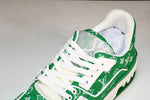 Louis Vuittоп Trainer Low 'Green Monogram Textile'