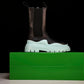 Вottega Veneta Tire Chelsea Boots 'Black Teal Blue'