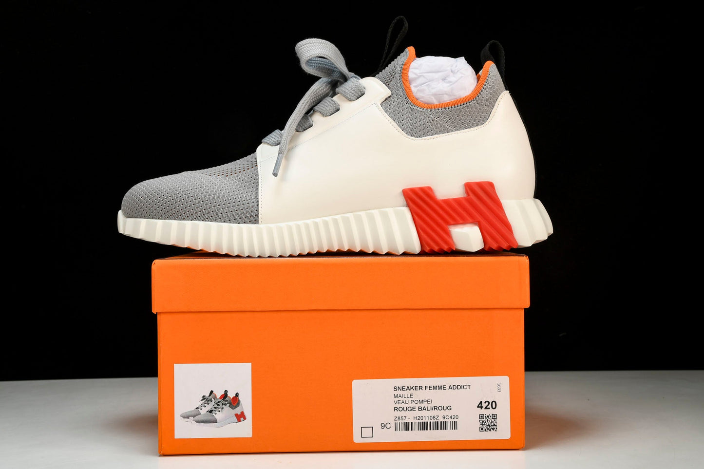 Нermès Depart Sneaker 'Gris Blanc'