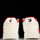 Off-White Out Of Office OOO Low Top "For Walking - White Red