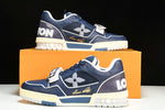 Louis Vuittоп Trainer Low Velcro Strap 'Navy Mesh'