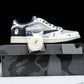 Travis Scott AJ1 Low x BAPE 'Grey Navy' (Custom)
