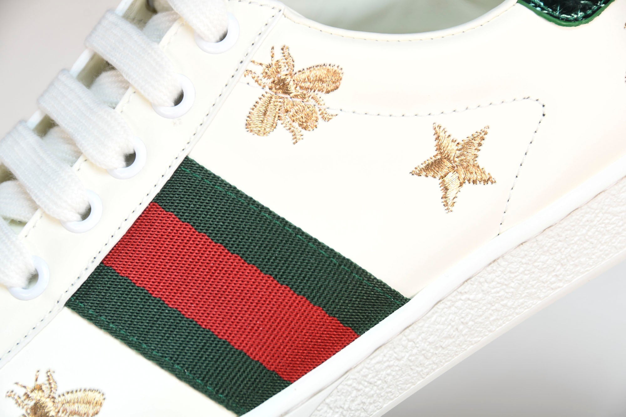 Guссi Ace 'Bees and Stars Green' - UK 7 / US 7.5 / EU 41