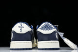 Travis Scott AJ1 Low x BAPE 'Grey Navy' (Custom)