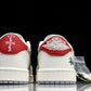 Travis Scott AJ1 Low x Stussy 'Grey White Red' (Custom)
