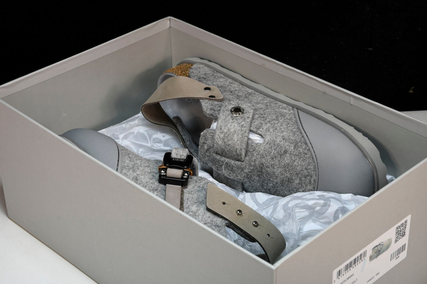 Birkenstock x D1or Tokio Mule Felted Wool 'Grey' - UK 6 / US 7 / EU 40
