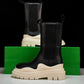 Вottega Veneta Tire Chelsea Boots 'Black Sea Salt'