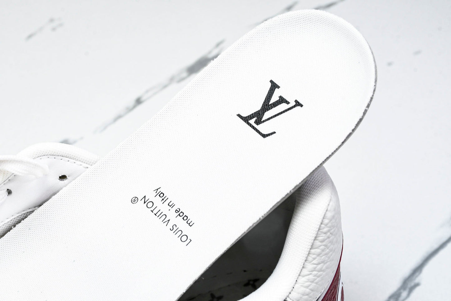 Louis Vuittоп Trainer Low Velcro Strap 'Perforated Red'