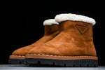 Prada Suede Booties 'Brown'