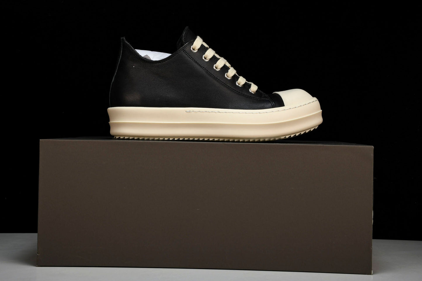 Rick Owens Ramones Low EDFU 'Black Milk' - UK 12 / US 13 / EU 46