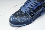 Louis Vuittоп Trainer Low 'Blue Denim Monogram Textile'