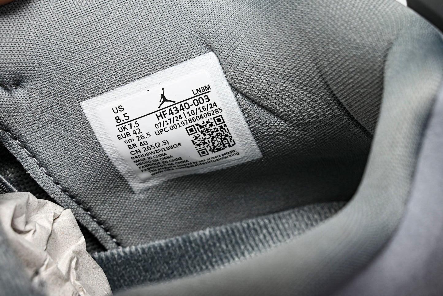 Nigel Sylvester x AJ4 Retro OG Brick by Brick 'Grey' (Unreleased)