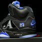 AJ5 Retro x Awake NY 'Black Racer Blue'