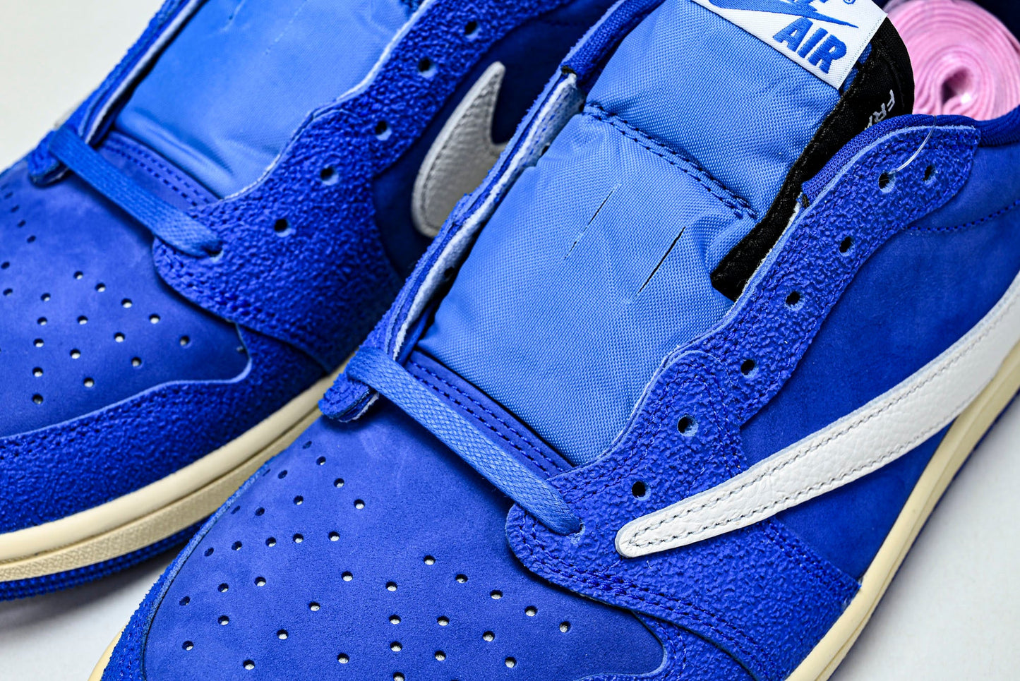 Travis Scott x Fragment AJ1 Low ‘Reverse Sail Military Blue’ (Unreleased)