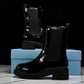 Prada Patent Chelsea Boots 'Black'