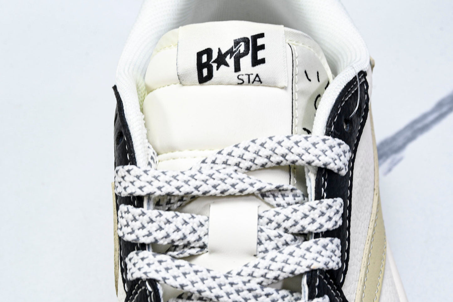 Travis Scott AJ1 Low x BAPE 'Beige Black White' (Custom)