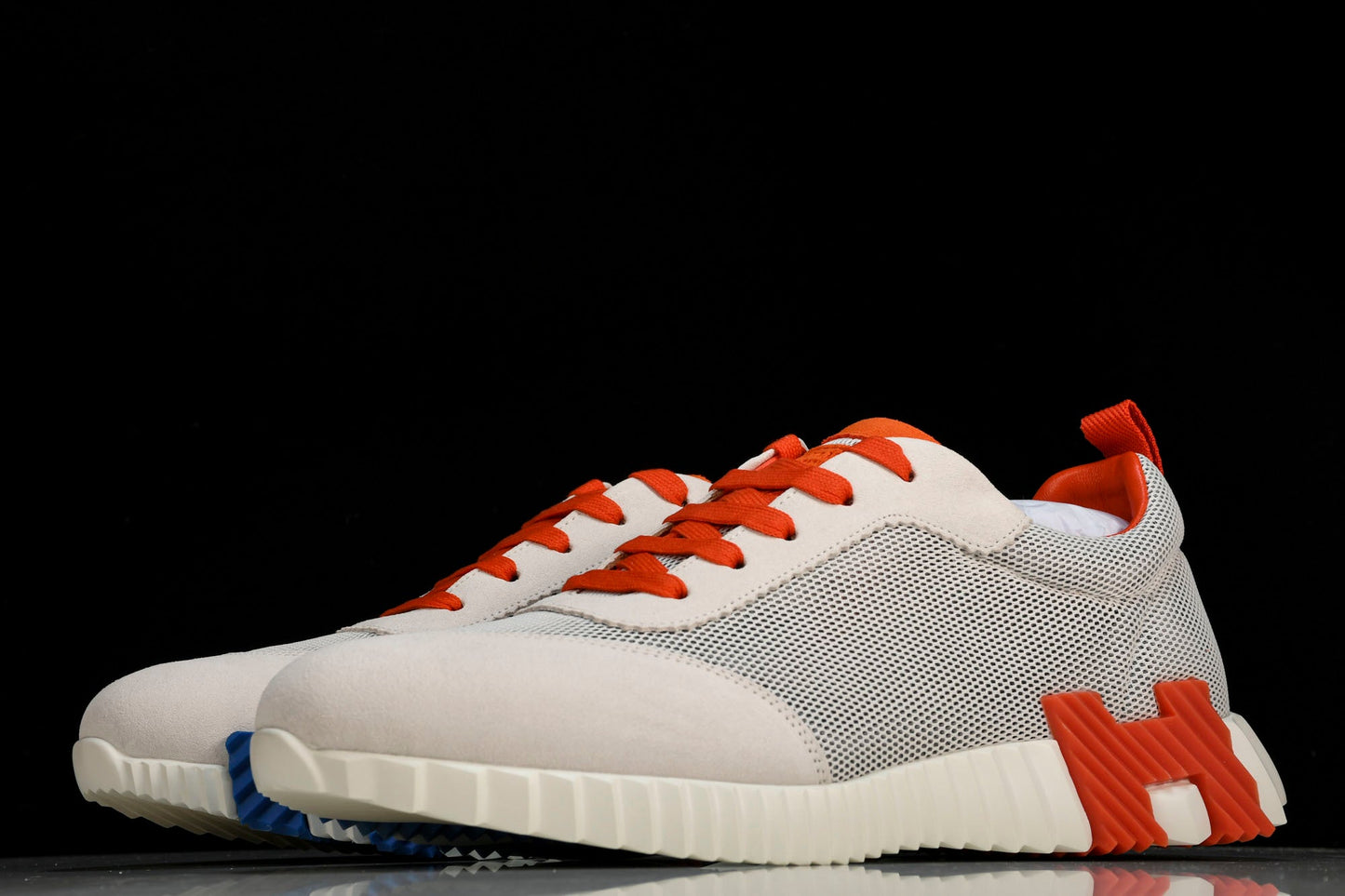 Hermès Bouncing Sneaker 'Blanc Orange Bleu'