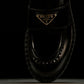 Prada Chocolate Patent Loafers 'Black'