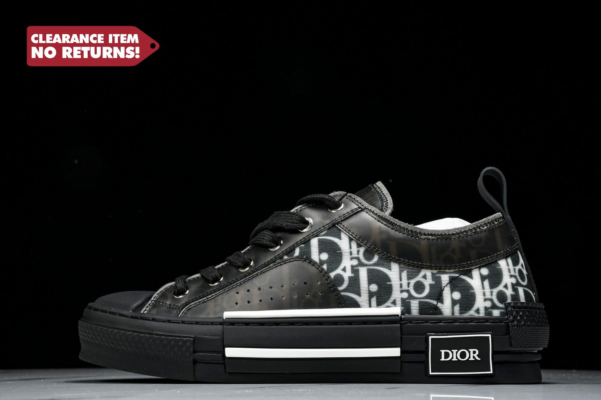 D1or B23 Low ‘Oblique Black’ - UK 9 / US 10 / EU 43