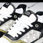 D1or B27 Low Galaxy Leather 'Black White Green'
