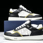 D1or B27 Low Galaxy Leather 'Black White Green'