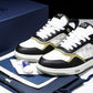 D1or B27 Low Galaxy Leather 'Black White Green'