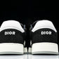 D1or B27 Low Galaxy Leather 'Black White'
