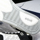 D1or B27 Low Galaxy Leather 'Black White'