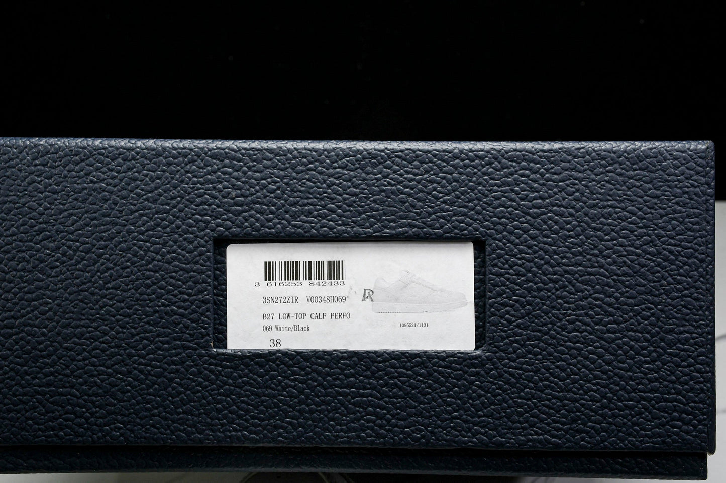 D1or B27 Low Gravity Leather 'Triple White'